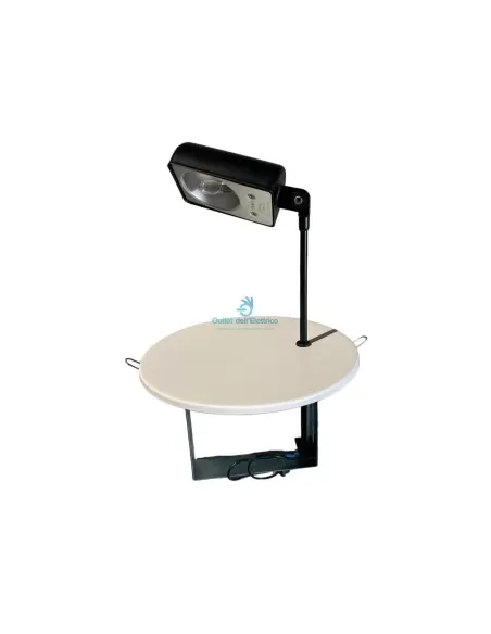 Lumina 04 daphine empotrable base blanca cuerpo negro 12v 50w g6.35